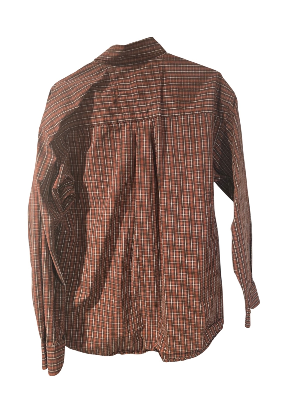 George Strait Collection by Wrangler Plaid Western Button Down Shirt Men's Large - Picture 4 of 5